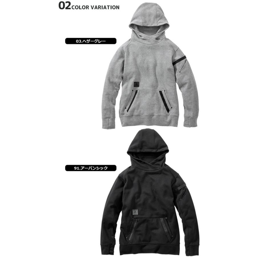 アルファフォース サムホール スウェットプルパーカー 36-3203 ALPHA