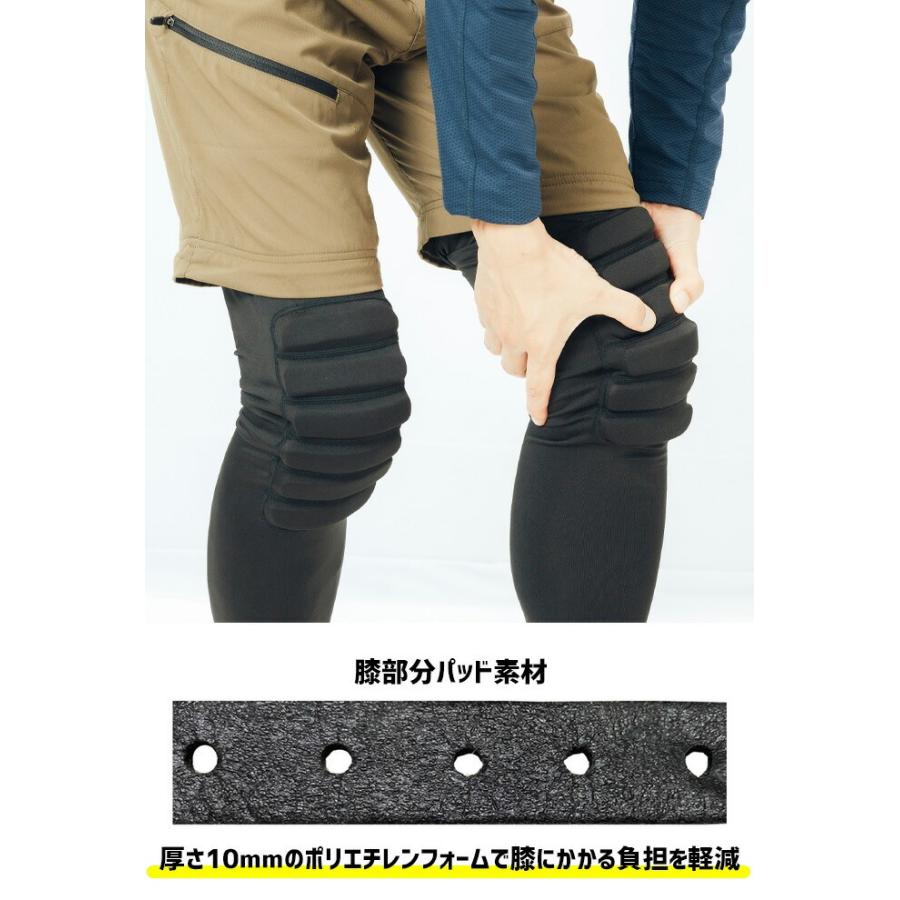 1点までネコポス可 膝パッド付き クールコンプレッション ニー 