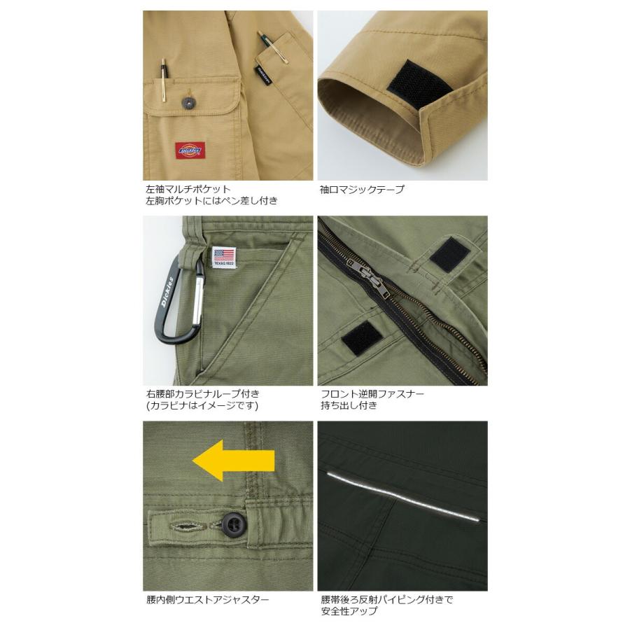Dickies（ディッキーズ） ストレッチ CVC 長袖 ツナギ D-746 メンズ