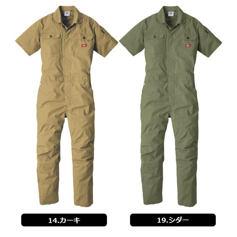 ディッキーズ ストレッチ CVC 半袖 ツナギ D-749 メンズ レディース Dickies 春夏 オールシーズン ワーク アウトドア 作業服 作業着｜workcompany｜05