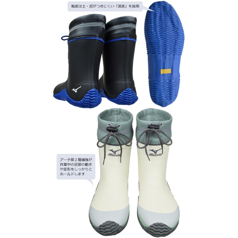 MIZUNO（ミズノ） 長靴 ワークブーツ ジャスタフィットII NH 先芯なし