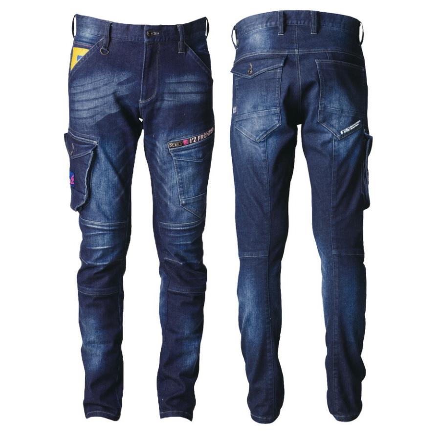 I'Z FRONTIER ハイキックバックデニムカーゴパンツ アイズフロンティア