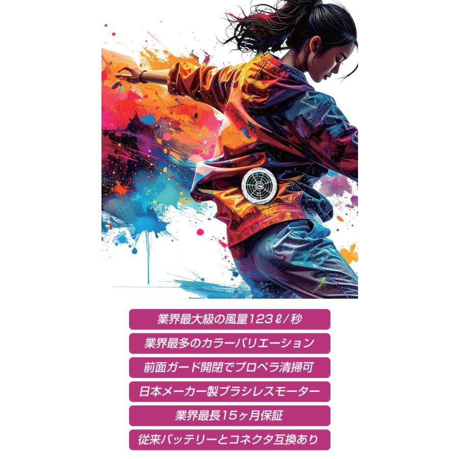 長信ジャパン GB-POWER 2026年 新型 30V ファン バッテリーセット 15