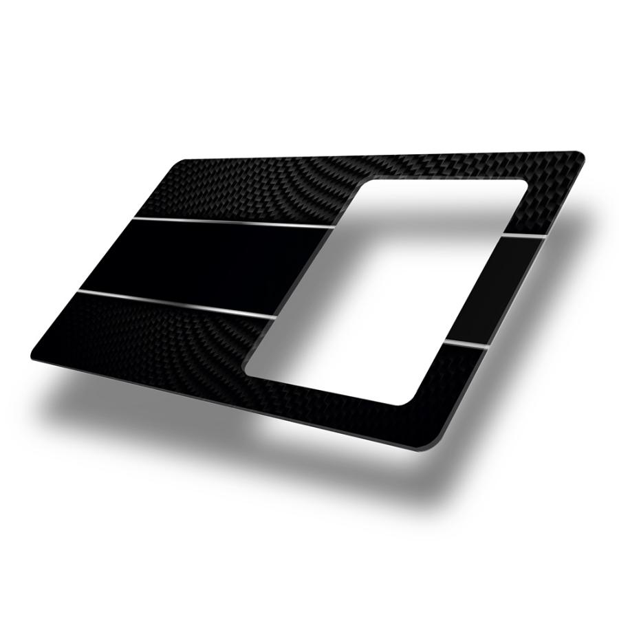 【MESEBOスマート】インターホン用アクセサリー 玄関周りをおしゃれに変える「着せ替え伝言ボード」アクリル素材 両面テープ付 日本製 (左右タイプ:カーボン調B) |  | 01