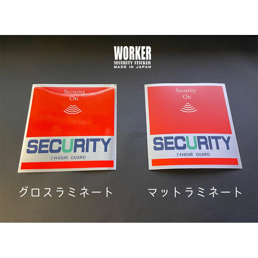記念日 Worker ワーカー防犯ステッカー 屋外内用 耐光 耐水 耐候 セキュリティシール 高品質 金属素材で色褪せにくく長持ち 日本製 Aynaelda Com