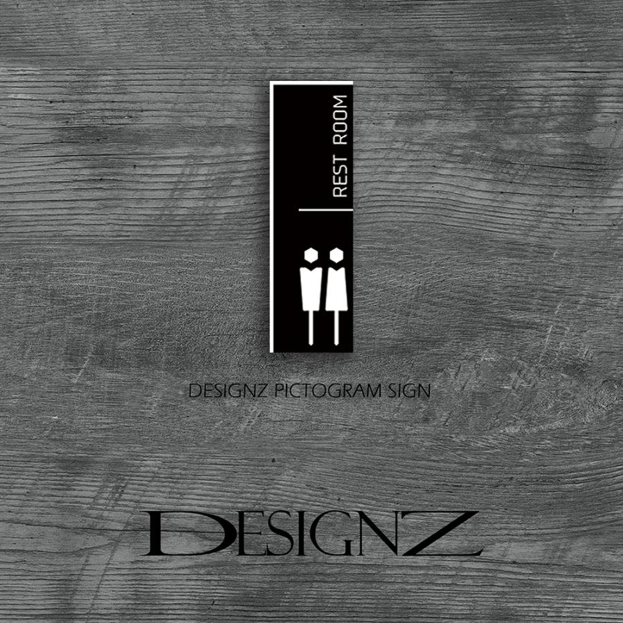 【DESIGNZ】デザインズピクトグラムサイン レストルーム (トイレ) アクリル素材  オシャレ空間を演出するスリムで引き締まったピクトグラムデザイン 日本製 |  | 11