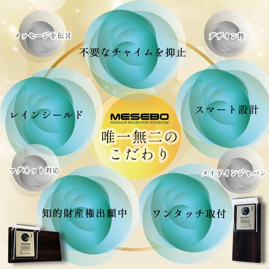 【MESEBOレインシールド】インターホンカバー「スマートな着せ替え伝言ボード、プラス、インターホンを雨風から守る究極のソリューション」左部設置:カーボン調A |  | 08