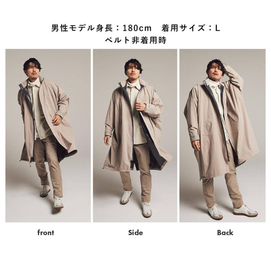 レインポンチョ 自転車 ヘルメット対応 レディース メンズ アウトドア 通学 通勤 フード付き 防水 おしゃれ ロング AH-101 サイクルモードレインポンチョEX | AME TO HARE | 18