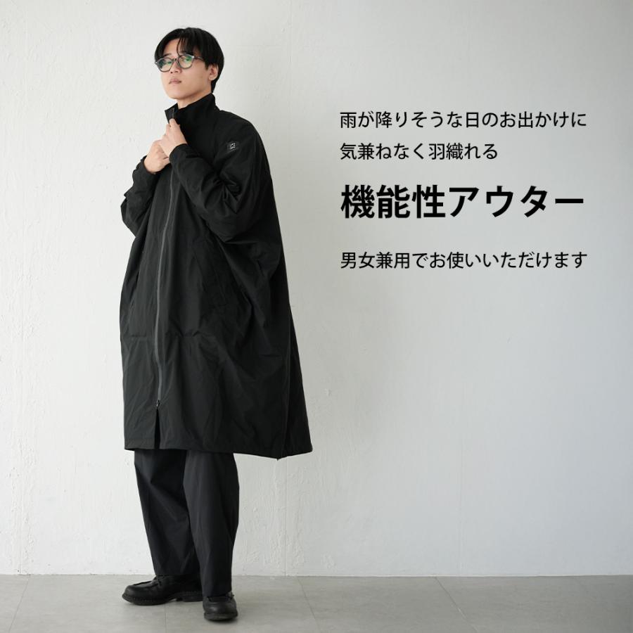 レインポンチョ 自転車 ヘルメット対応 レディース メンズ アウトドア 通学 通勤 フード付き 防水 おしゃれ ロング AH-101 サイクルモードレインポンチョEX | AME TO HARE | 02