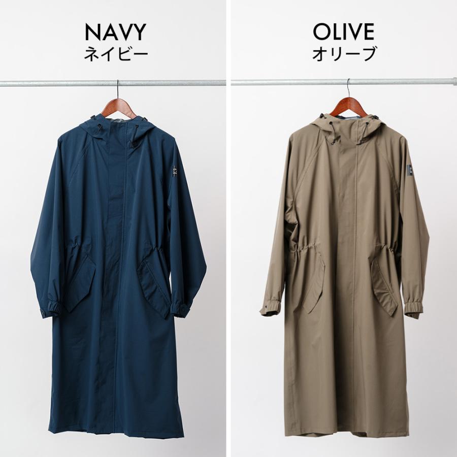 レインコート 自転車 ヘルメット対応 レディース アウトドア 通学 通勤 徒歩 フード付き 防水 おしゃれ ロング AH-302 サイクルモードレインコートEX | AME TO HARE | 11