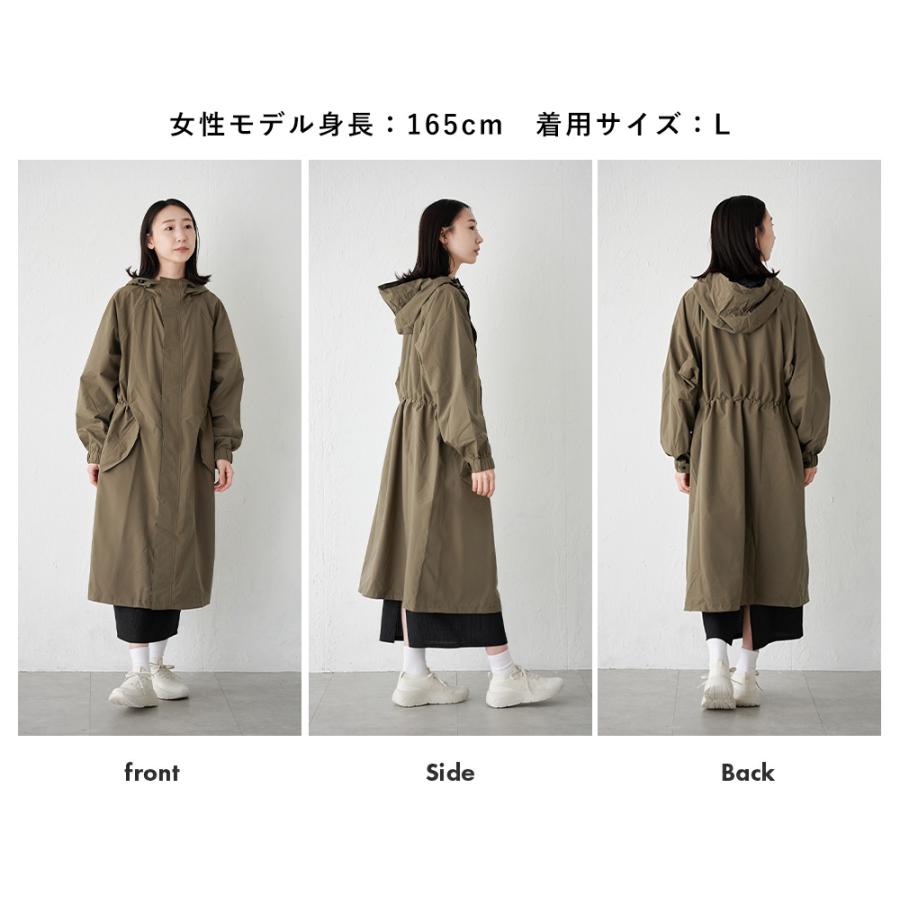 レインコート 自転車 ヘルメット対応 レディース アウトドア 通学 通勤 徒歩 フード付き 防水 おしゃれ ロング AH-302 サイクルモードレインコートEX | AME TO HARE | 14
