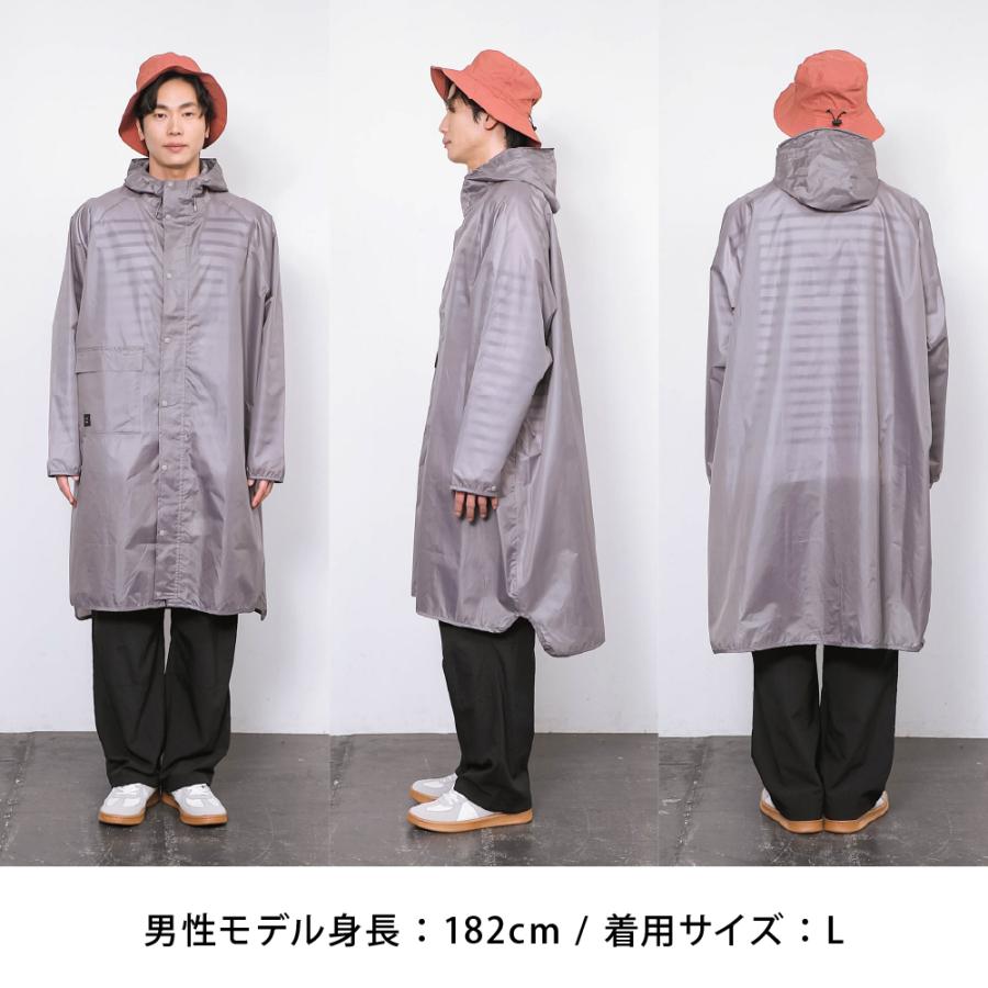 レインコート  レインポンチョ メンズ レディース 男女兼用 ジュニア アウトドア 通学 通勤 おしゃれ  カッパ AH-304 ライトレインコート | AME TO HARE | 16