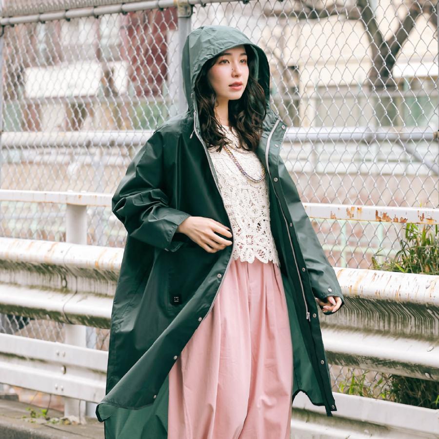 レインコート  レインポンチョ メンズ レディース 男女兼用 ジュニア アウトドア 通学 通勤 おしゃれ  カッパ AH-304 ライトレインコート | AME TO HARE | 17