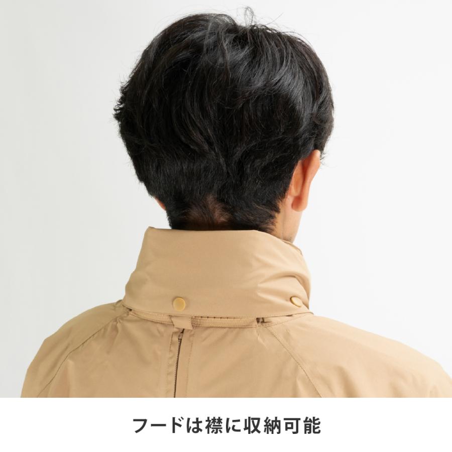 レインスーツ リュック対応 メンズ レディース 通勤 防水 透湿 高機能 裏メッシュ 回転式フード 自転車 雨具 AH-400 スマートパッカーレインスーツ | AME TO HARE | 15