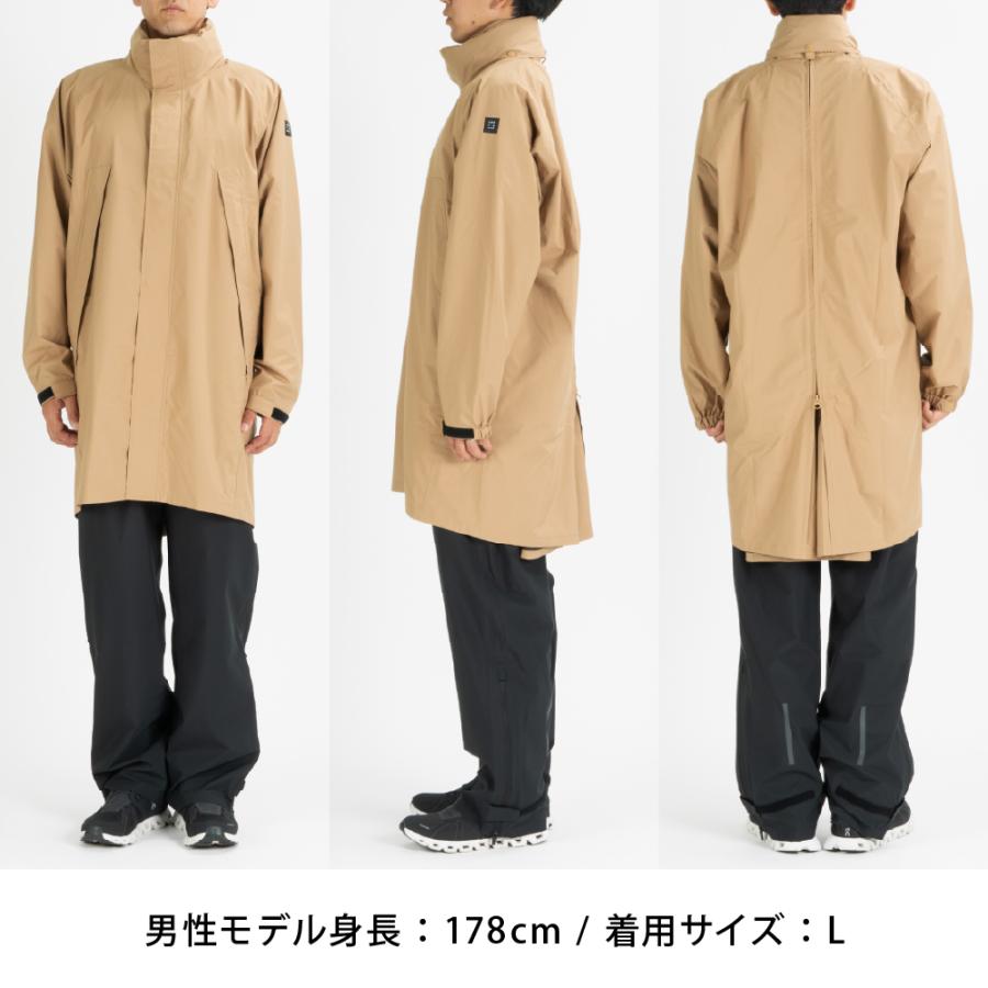 レインスーツ リュック対応 メンズ レディース 通勤 防水 透湿 高機能 裏メッシュ 回転式フード 自転車 雨具 AH-400 スマートパッカーレインスーツ | AME TO HARE | 19