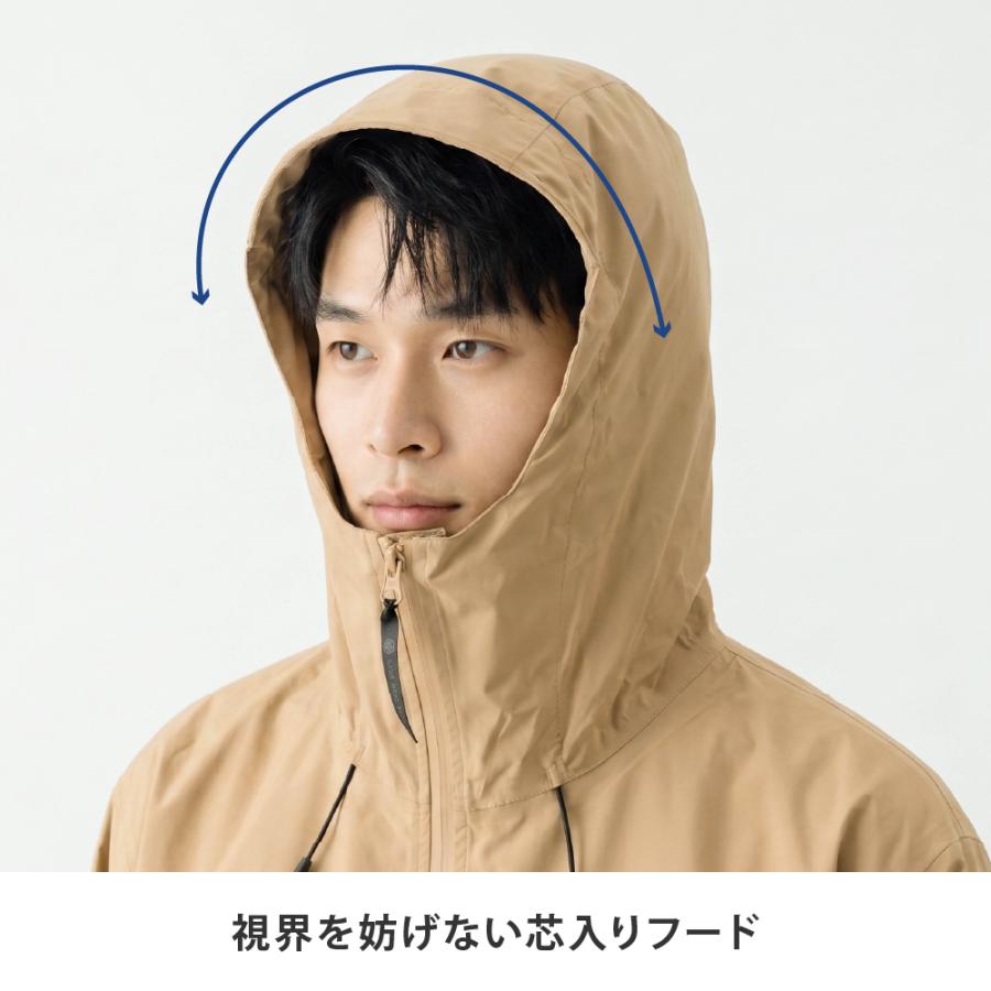 レインスーツ ストレッチ ベンチレーション 裏メッシュ メンズ レディース 通勤 防水 透湿 高機能 自転車 雨具 AH-401 アクティブベントレインスーツ | AME TO HARE | 12