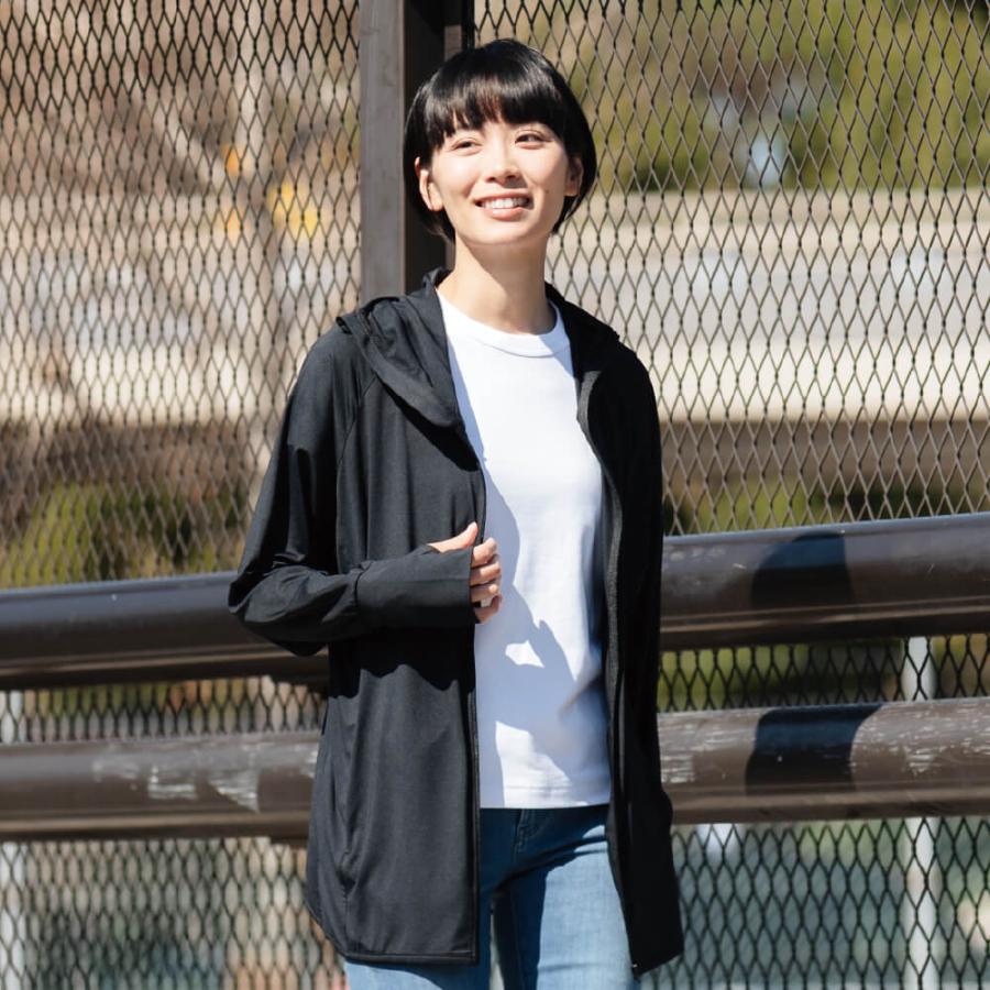 UVカット パーカー レディース 接触冷感 速乾 涼しい サムホール 日焼け防止 紫外線対策 UVアウター 夏 おしゃれ かわいい UVパーカー AH-502 | AME TO HARE | 11