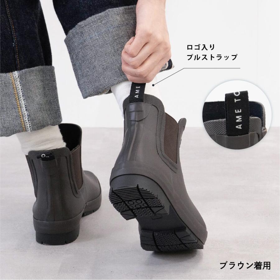 レインブーツ レディース ショート 柔らかい おしゃれ 雨 防水 ショート 長靴 雨靴 サイドゴア レインシューズ AH-602 サイドゴアレインブーツ | カジメイク | 19