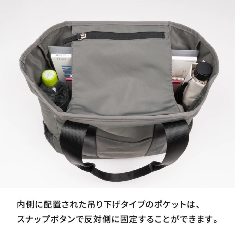 トートバッグ レディース 通勤 パソコン a4 a4対応 きれいめ 軽量 軽い メンズ  ナイロン 軽い pc pc収納 仕切り 通学 おしゃれ 黒 AH-701 スムーストート | AME TO HARE | 16