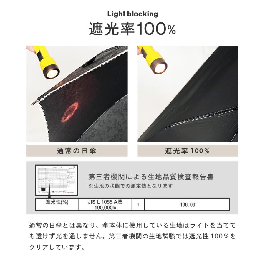 日傘 折り畳み傘 約130g 完全遮光 晴雨兼用 軽量 コンパクト uvカット 男女兼用 ユニセックス 携帯 おしゃれ シンプル AH-900 晴雨兼用折りたたみ傘 50cm | AME TO HARE | 06