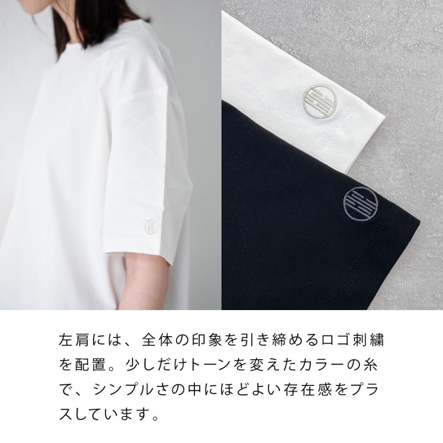 Tシャツ レディース 半袖 汗染み防止 防汚加工 UVカット UPF50+ UV対策 紫外線対策 シンプル ゆったり 体型カバー 形態安定 AH-1000 レディース半袖Tシャツ | AME TO HARE | 18