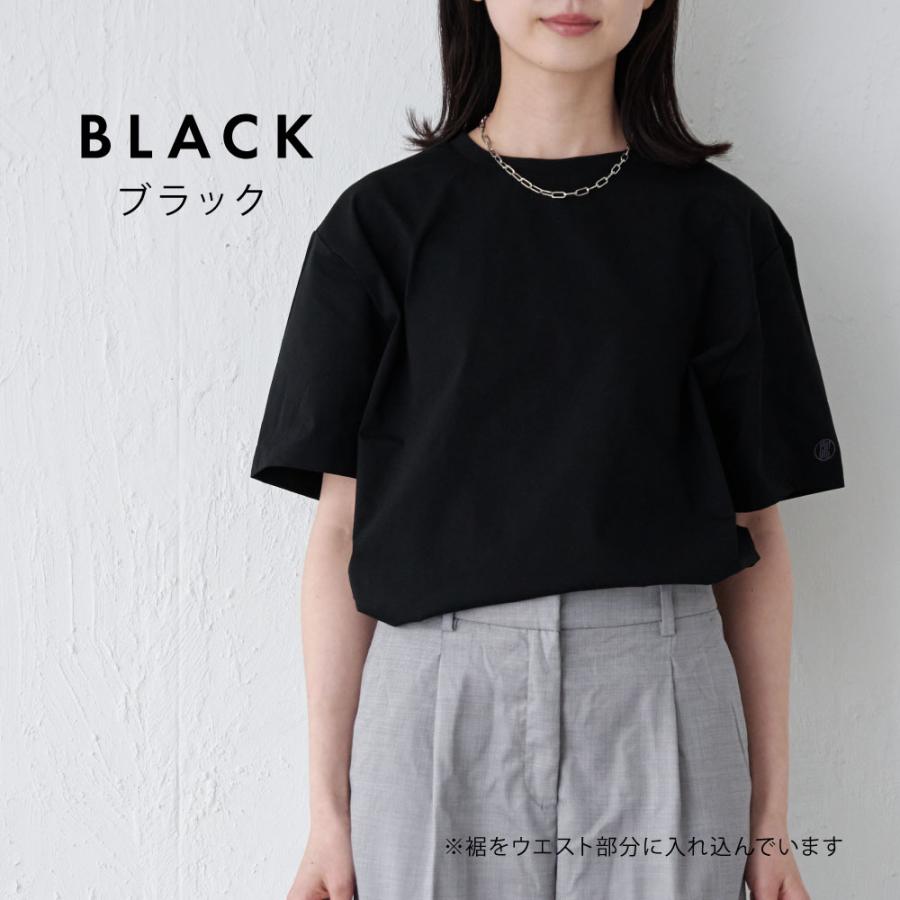 Tシャツ レディース 半袖 汗染み防止 防汚加工 UVカット UPF50+ UV対策 紫外線対策 シンプル ゆったり 体型カバー 形態安定 AH-1000 レディース半袖Tシャツ | AME TO HARE | 07