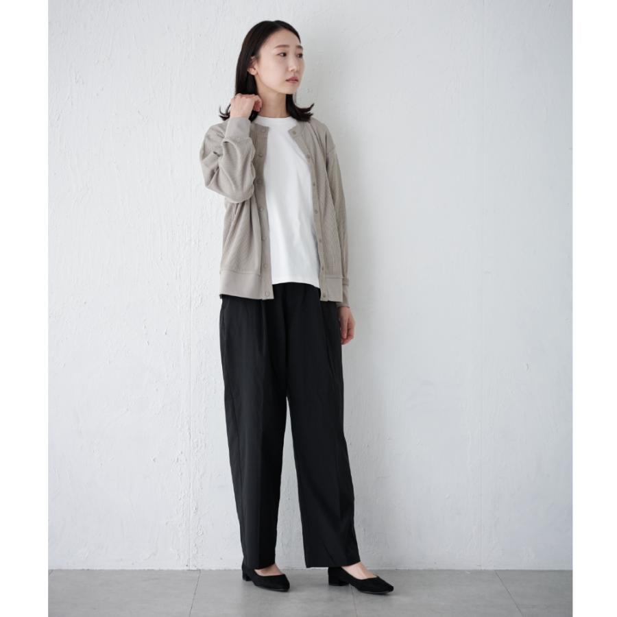 Tシャツ レディース 半袖 汗染み防止 防汚加工 UVカット UPF50+ UV対策 紫外線対策 シンプル ゆったり 体型カバー 形態安定 AH-1000 レディース半袖Tシャツ | AME TO HARE | 10