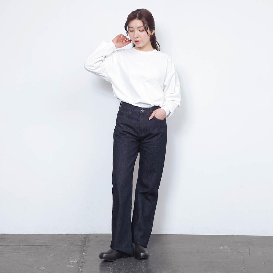 Tシャツ レディース 長袖 汗染み防止 防汚加工 UVカット UPF50+ UV対策 紫外線対策 シンプル ゆったり 体型カバー 形態安定 AH-1001 レディース長袖Tシャツ | AME TO HARE | 15