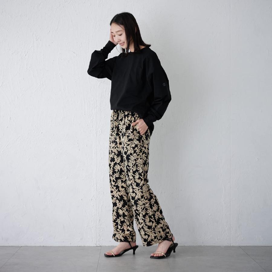 Tシャツ レディース 長袖 汗染み防止 防汚加工 UVカット UPF50+ UV対策 紫外線対策 シンプル ゆったり 体型カバー 形態安定 AH-1001 レディース長袖Tシャツ | AME TO HARE | 17