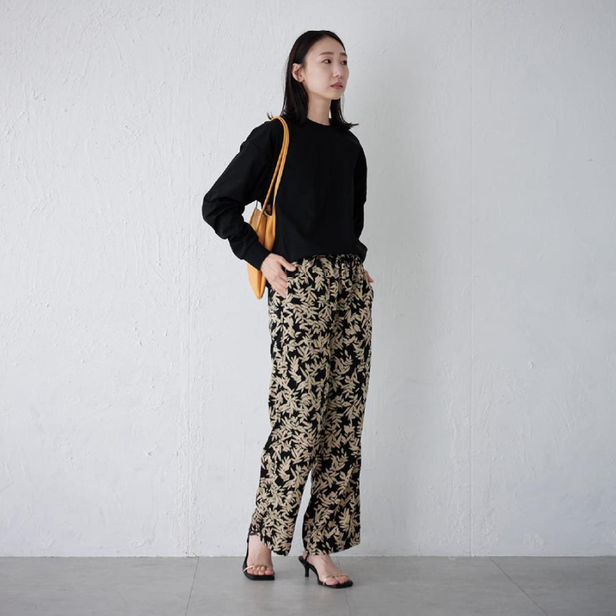 Tシャツ レディース 長袖 汗染み防止 防汚加工 UVカット UPF50+ UV対策 紫外線対策 シンプル ゆったり 体型カバー 形態安定 AH-1001 レディース長袖Tシャツ | AME TO HARE | 18