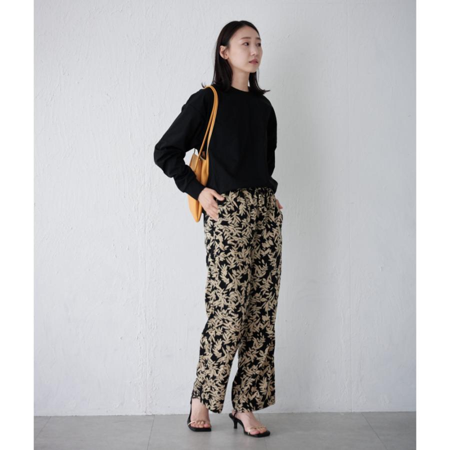 Tシャツ レディース 長袖 汗染み防止 防汚加工 UVカット UPF50+ UV対策 紫外線対策 シンプル ゆったり 体型カバー 形態安定 AH-1001 レディース長袖Tシャツ | AME TO HARE | 11