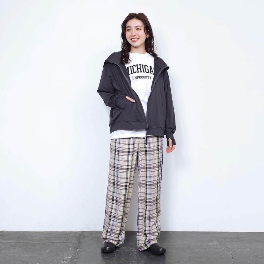 UVカット パーカー レディース 長袖 UPF50+ UV UV対策 紫外線対策 花粉防止 シンプル かわいい ゆったり 指穴 顔まで AH-1003 レディースUVパーカー | AME TO HARE | 14