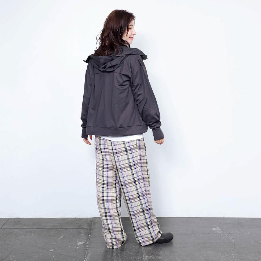 UVカット パーカー レディース 長袖 UPF50+ UV UV対策 紫外線対策 花粉防止 シンプル かわいい ゆったり 指穴 顔まで AH-1003 レディースUVパーカー | AME TO HARE | 15