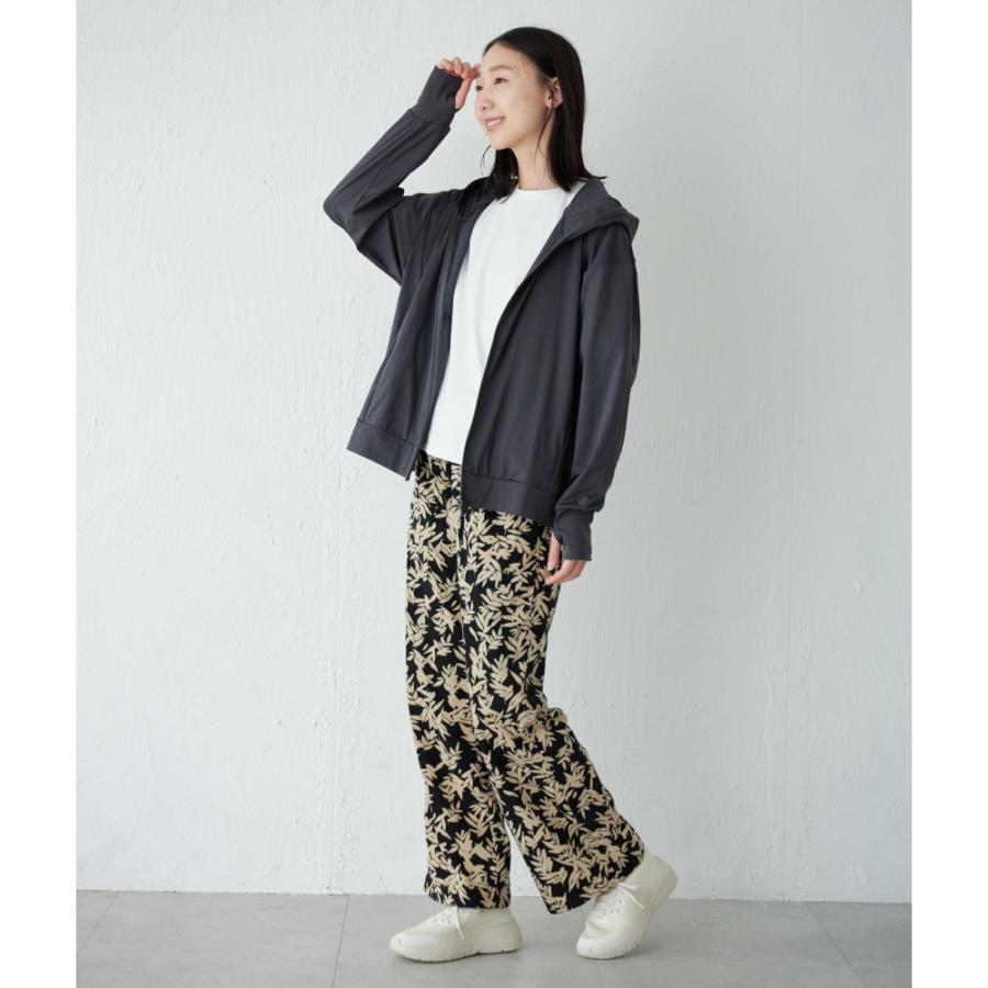 UVカット パーカー レディース 長袖 UPF50+ UV UV対策 紫外線対策 花粉防止 シンプル かわいい ゆったり 指穴 顔まで AH-1003 レディースUVパーカー | AME TO HARE | 07