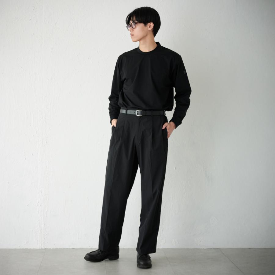 パンツ スラックス タックパンツ  メンズ 夏 涼しい 汗染み防止 防汚加工 形態安定 UVカット 紫外線カット AH-1004 はっ水ワイドスラックスメンズ | AME TO HARE | 15