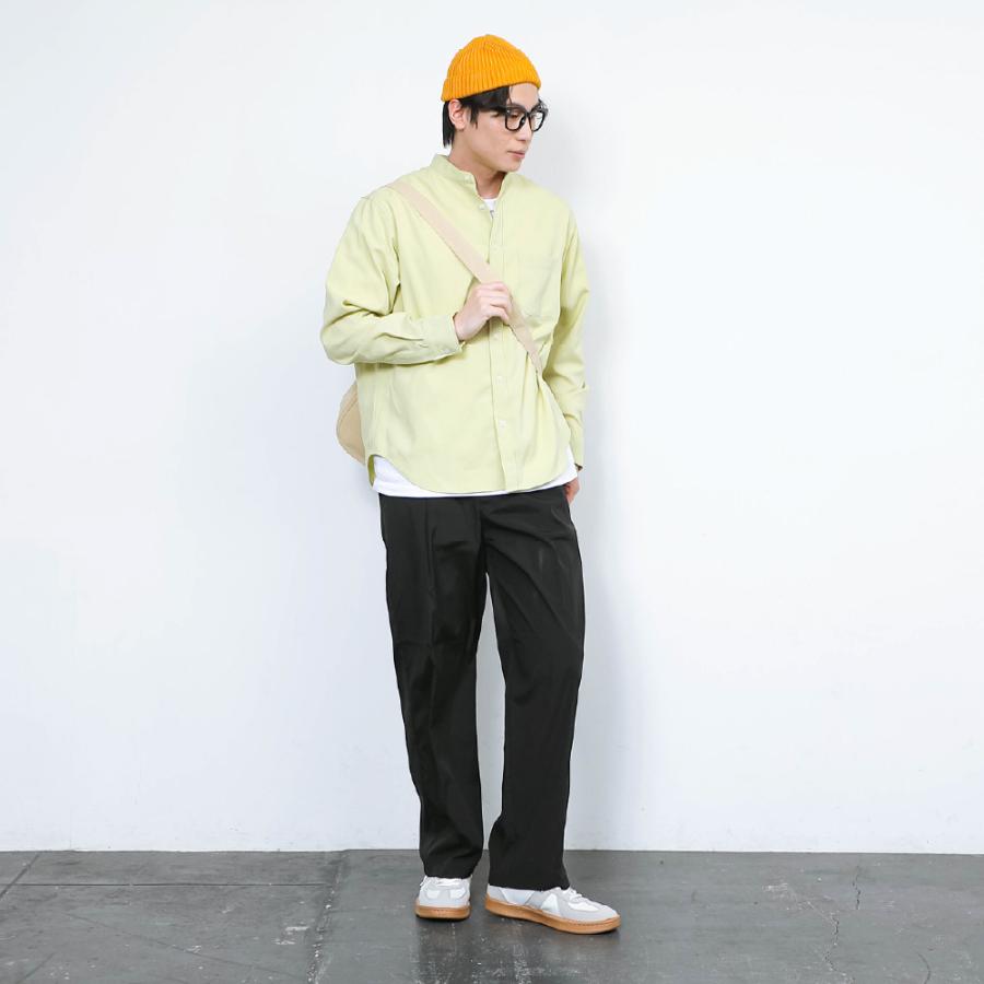 パンツ スラックス タックパンツ  メンズ 夏 涼しい 汗染み防止 防汚加工 形態安定 UVカット 紫外線カット AH-1004 はっ水ワイドスラックスメンズ | AME TO HARE | 13