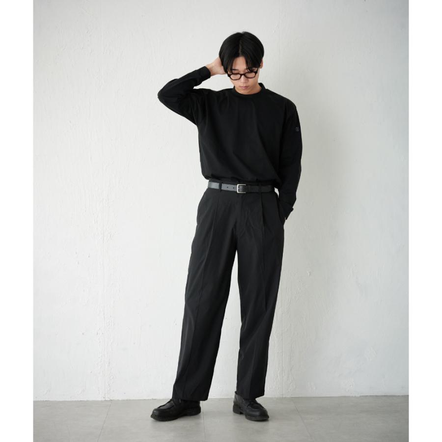 パンツ スラックス タックパンツ  メンズ 夏 涼しい 汗染み防止 防汚加工 形態安定 UVカット 紫外線カット AH-1004 はっ水ワイドスラックスメンズ | AME TO HARE | 06