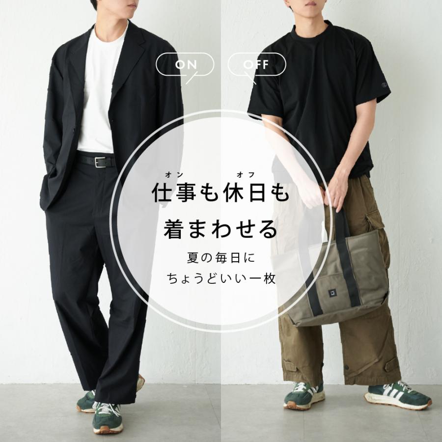 Tシャツ メンズ 半袖 汗染み防止 防汚 防汚加工 UVカット UPF50+ UV UV対策 紫外線対策 シンプル おしゃれ 形態安定 オフィス AH-1005 メンズ半袖Tシャツ | AME TO HARE | 05