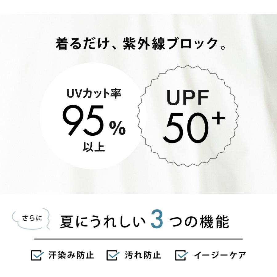 Tシャツ メンズ 半袖 汗染み防止 防汚 防汚加工 UVカット UPF50+ UV UV対策 紫外線対策 シンプル おしゃれ 形態安定 オフィス AH-1005 メンズ半袖Tシャツ | AME TO HARE | 11