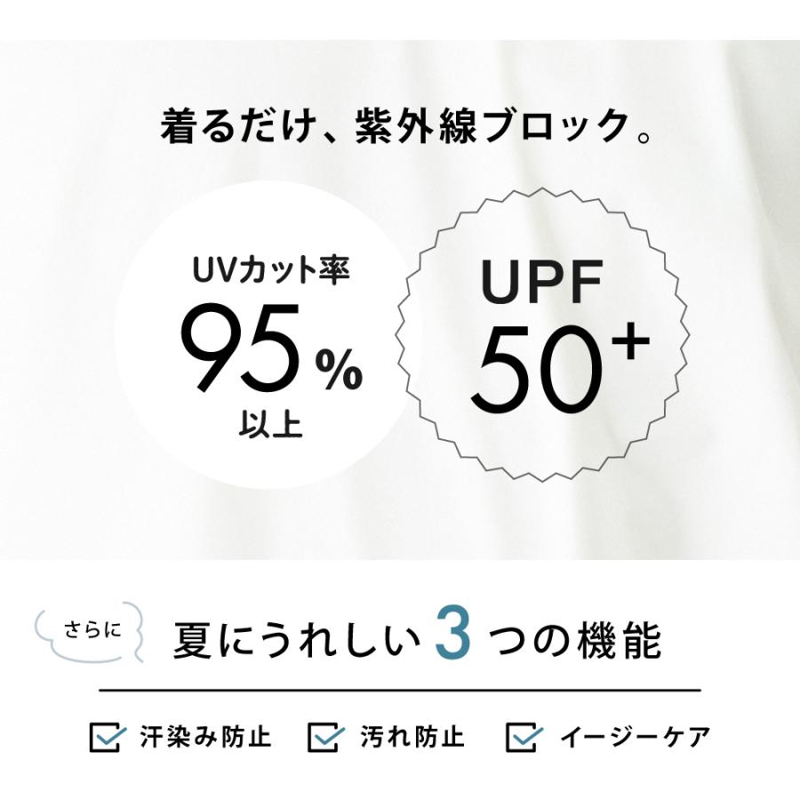 Tシャツ メンズ 長袖 汗染み防止 防汚 防汚加工 UVカット UPF50+ UV UV対策 紫外線対策 シンプル おしゃれ 形態安定 オフィス AH-1006 メンズ長袖Tシャツ | AME TO HARE | 11