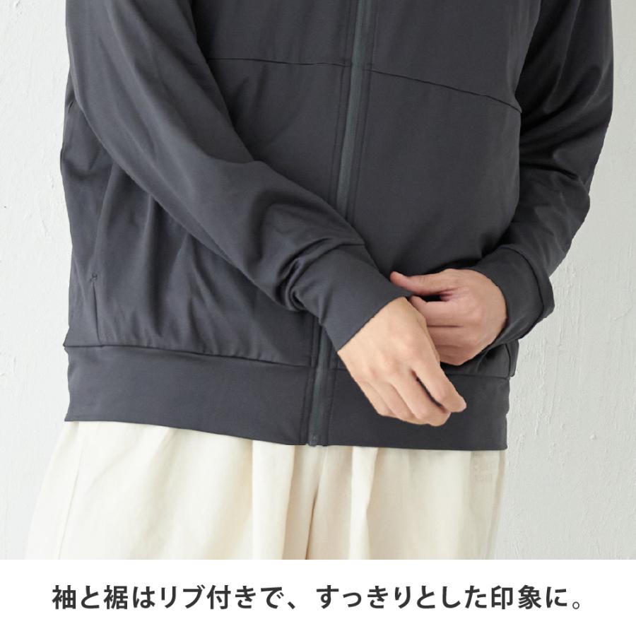 UVカット パーカー メンズ 長袖 UPF50+ UV UV対策 紫外線対策 花粉防止 シンプル 指穴 顔まで AH-1008 メンズUVパーカー | AME TO HARE | 06