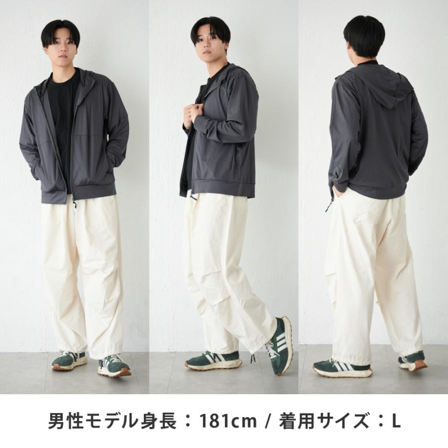 UVカット パーカー メンズ 長袖 UPF50+ UV UV対策 紫外線対策 花粉防止 シンプル 指穴 顔まで AH-1008 メンズUVパーカー | AME TO HARE | 08