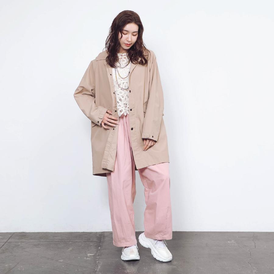 ハーフコート レディース メンズ コート ハーフ丈 撥水 UVカット フード付き 取り外し 軽量 軽い 秋 春 スプリングコート AH-1009 撥水ハーフコート | AME TO HARE | 15