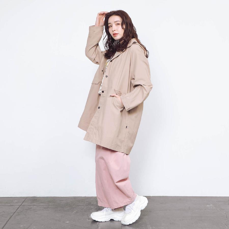 ハーフコート レディース メンズ コート ハーフ丈 撥水 UVカット フード付き 取り外し 軽量 軽い 秋 春 スプリングコート AH-1009 撥水ハーフコート | AME TO HARE | 16
