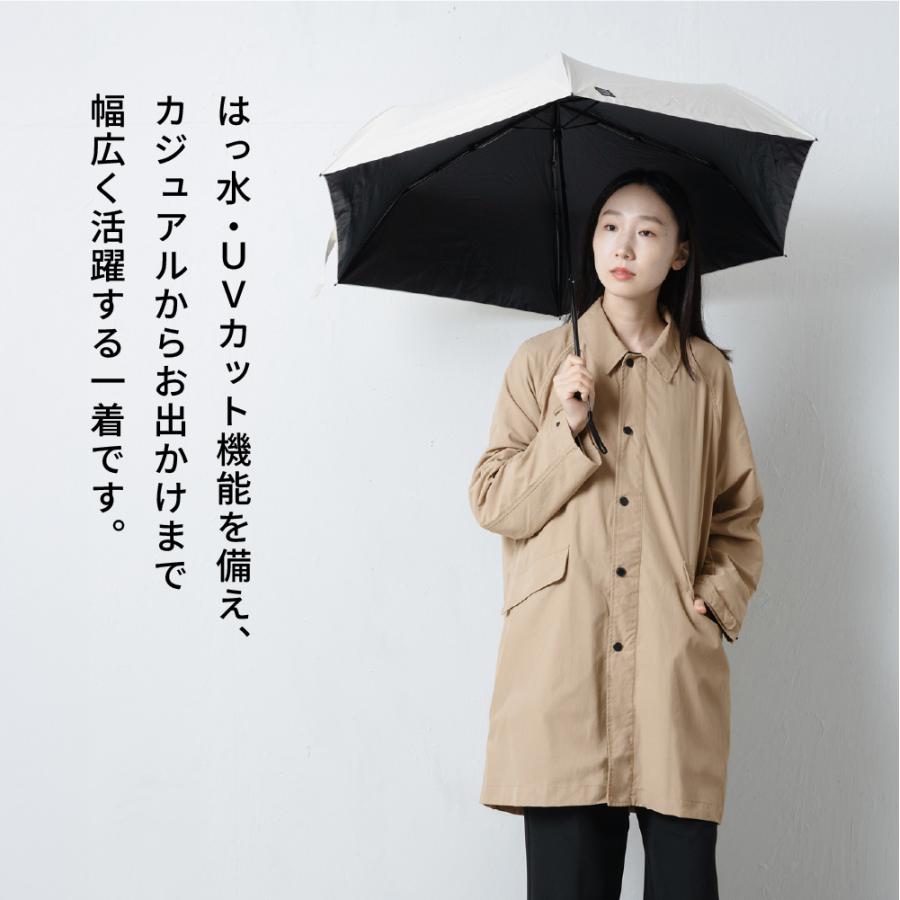 ハーフコート レディース メンズ コート ハーフ丈 撥水 UVカット フード付き 取り外し 軽量 軽い 秋 春 スプリングコート AH-1009 撥水ハーフコート | AME TO HARE | 19
