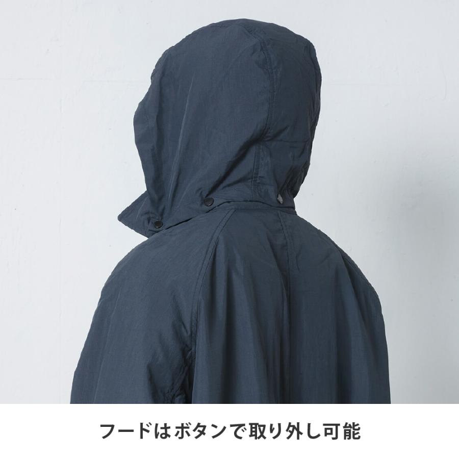 ハーフコート レディース メンズ コート ハーフ丈 撥水 UVカット フード付き 取り外し 軽量 軽い 秋 春 スプリングコート AH-1009 撥水ハーフコート | AME TO HARE | 06