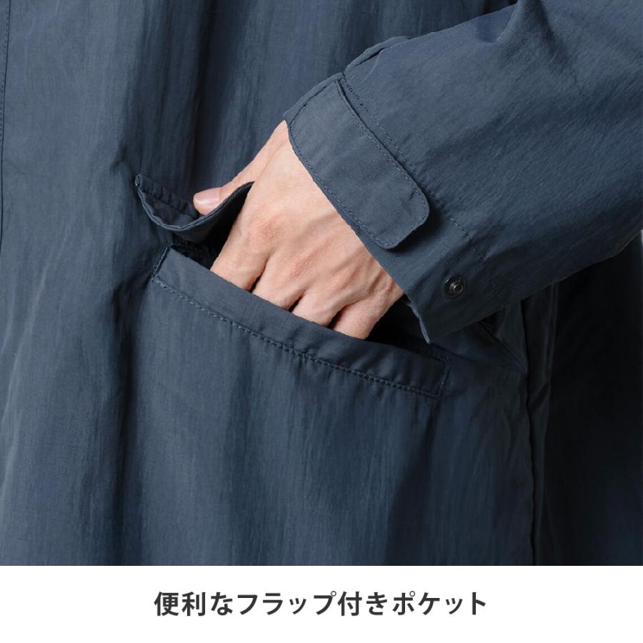 ハーフコート レディース メンズ コート ハーフ丈 撥水 UVカット フード付き 取り外し 軽量 軽い 秋 春 スプリングコート AH-1009 撥水ハーフコート | AME TO HARE | 09