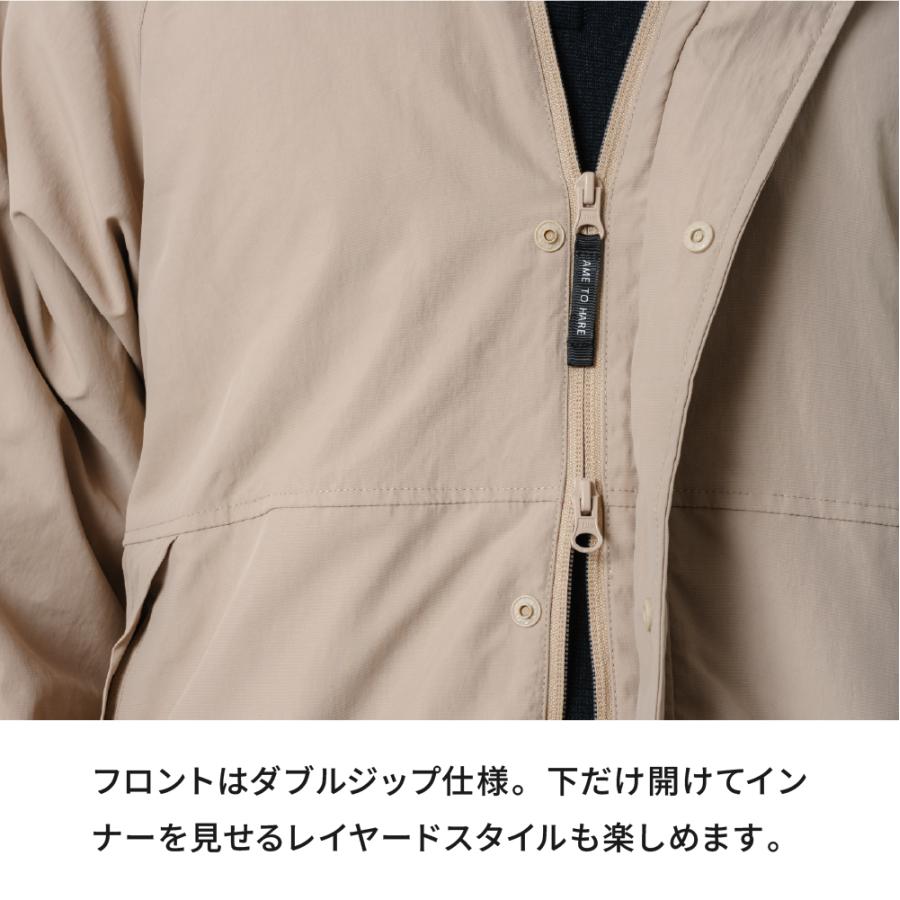 マウンテンパーカー メンズ レディース 撥水 フード フード付き スタンドカラーアウター 春 秋 軽量 メッシュ AH-1010 撥水マウンテンパーカー | AME TO HARE | 19