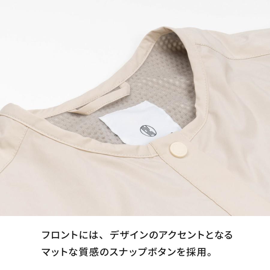 インナーダウン レディース カーディガン ジャンパー アウター 軽量 薄手 ノーカラー ジャケット コート 秋 冬 ボタン AH-1011 ノーカラーウォームジャケットW | AME TO HARE | 15