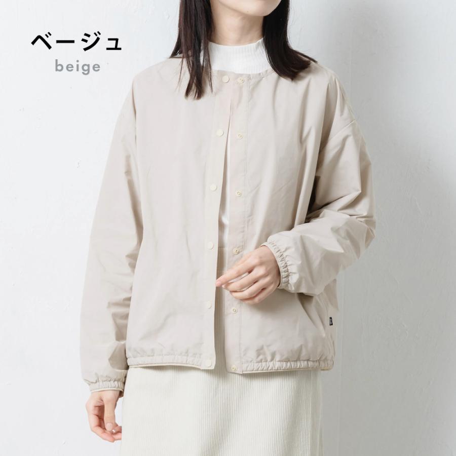 インナーダウン レディース カーディガン ジャンパー アウター 軽量 薄手 ノーカラー ジャケット コート 秋 冬 ボタン AH-1011 ノーカラーウォームジャケットW | AME TO HARE | 03